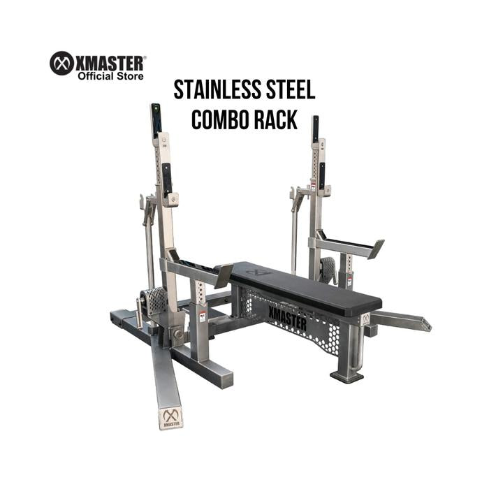 XMASTER Stainless Steel Squat Combo Rack IPF Powerlifting