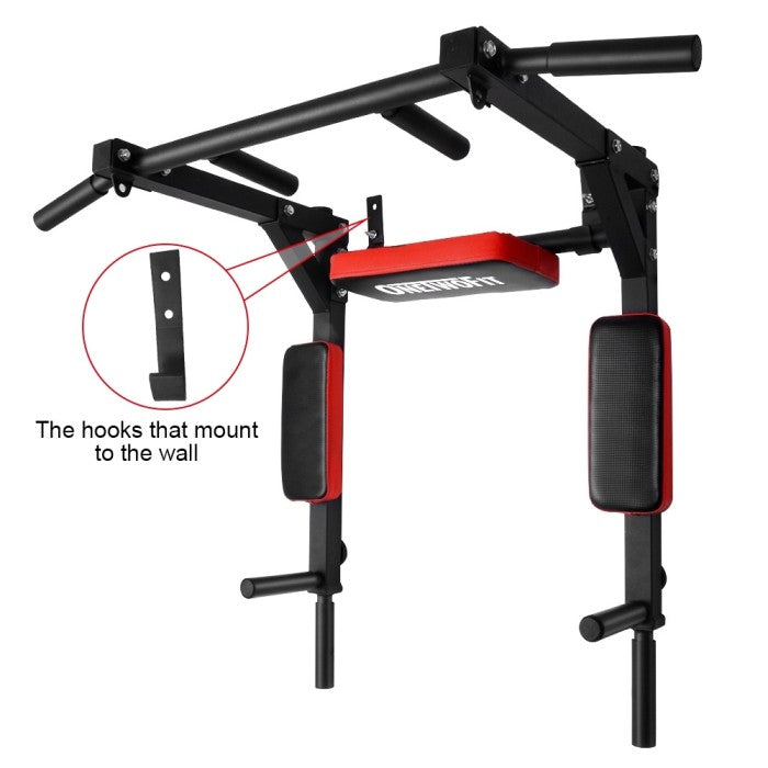 OneTwoFit Multifunctional Wall Mounted Pull Up Bar/Chin Up bar