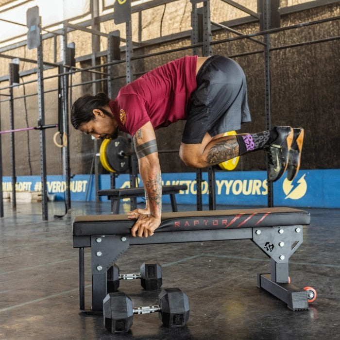 Movestorm® Raptor Flat Bench - White