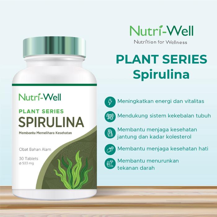 Nutriwell Plant Series Spirulina - 30 Tablets