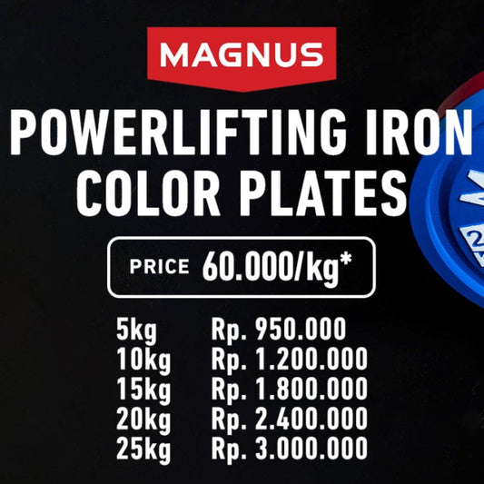 Calibrated Iron Plates Magnus Powerlifting Color