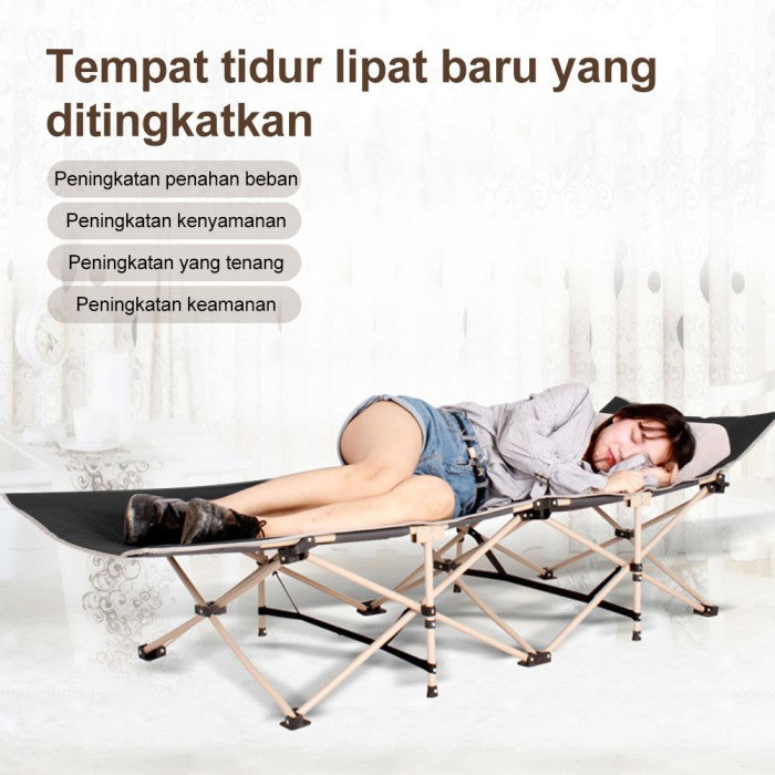 OneTwoFit Ranjang Lipat Folding Bed Lipat Portable Ranjang Camping Besi Malas Folding Bed