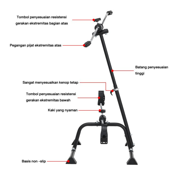 OneTwoFit Sepeda Statis Terapi Terapi Kaki dan Tangan Penderita