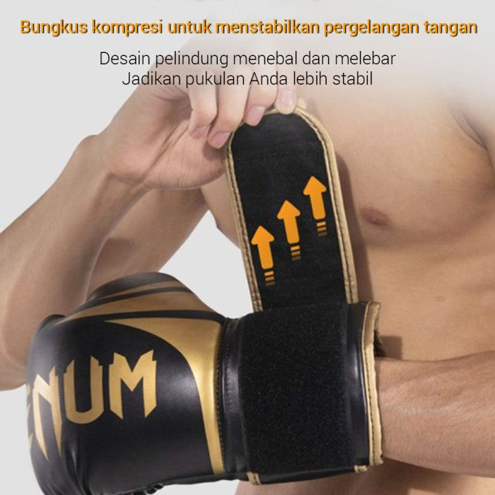 OneTwoFit Sarung Tinju Venum Elite Muaythai / Boxing / MMA / Kick Boxi