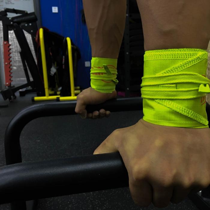 NINJA PANDA CrossFit Weightlifting Wrist Wrap Gym Fitness Gymnastics Bodybuilding Powerlifting - Grey