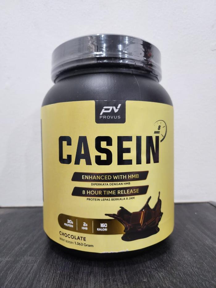 Provus Casein 3Lb dengan HMB Suplemen Olahraga - Coklat, Shaker