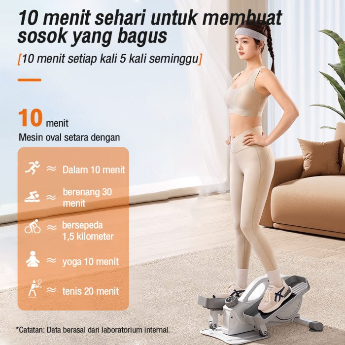 OneTwoFit Mini Exercise Bike Stepper Elips Sepeda Statis Portable Elliptical Bike Gym Home Fitness