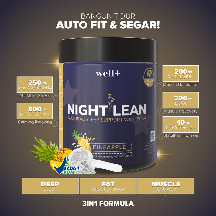 Well+ Night Lean Fat Burner Sleep Support 150 Gram