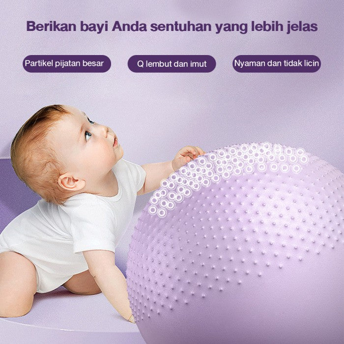 OneTwoFit Bola Kebugaran Bayi Yoga Ball Half Massage Point Gym Ball 65 - Hijau