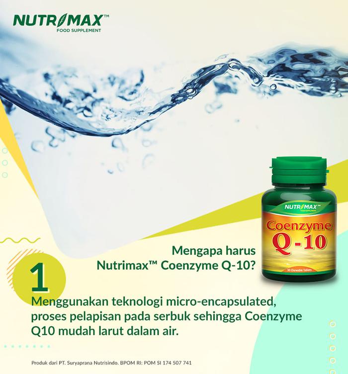 Nutrimax Coenzyme Q-10 30 Tablet Kunyah