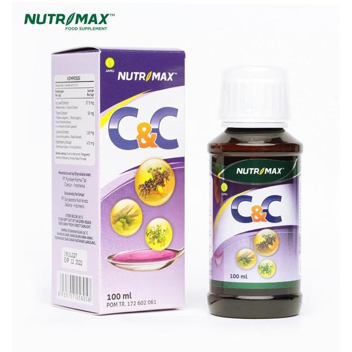 Nutrimax C&C Syrup Cough & Cold Demam Radang Tenggorokan