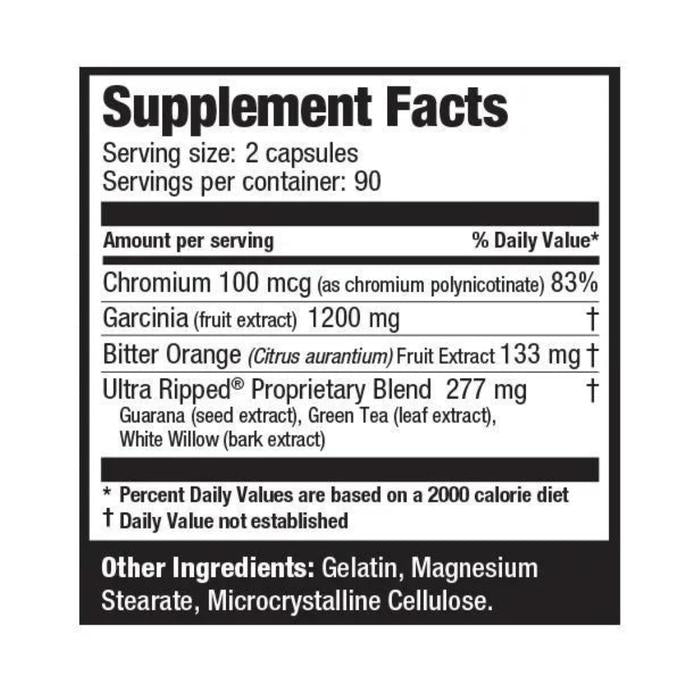 Ultimate Nutrition Ultra Ripped Capsules "Ephedra Free" suplemen fitness / suplemen gym / suplemen protein - 90 Caps