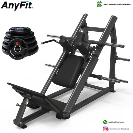 AnyFit PEB204 PLATE LOADED SQUAT + Weight Plate 105Kg