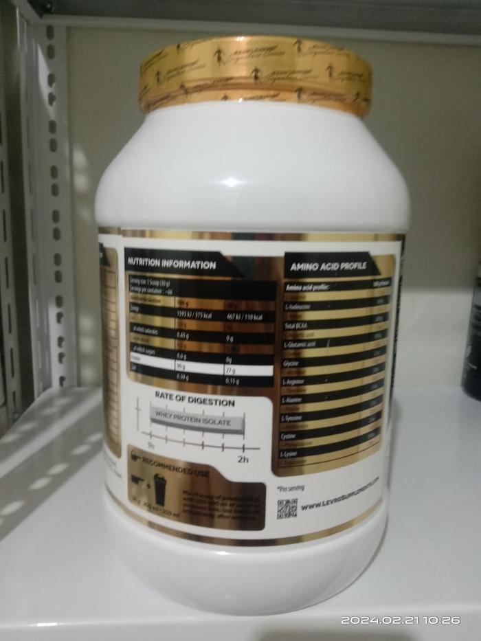 Kevin Levrone Gold Iso 2 kg 4.4Lb Whey Protein Isolate - Coklat, Handuk
