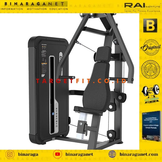 DHZ FITNESS VERTICAL PRESS MACHINE w/ WEIGHT STACK 109kg -APPLE SERIES