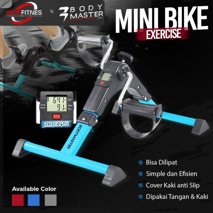 BODYMASTER Sepeda Statis Mini Bike -Terapi Kaki Tangan Stroke Lansia - Mini Bike, Biru
