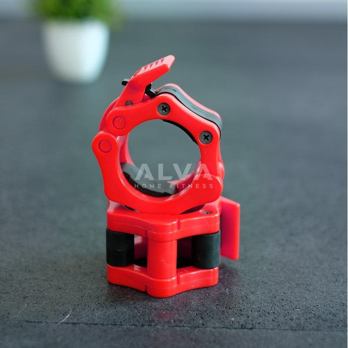 [5CM] Jepit Pengunci Barbell / Barbel Olympic Bar Lock Collars MERAH