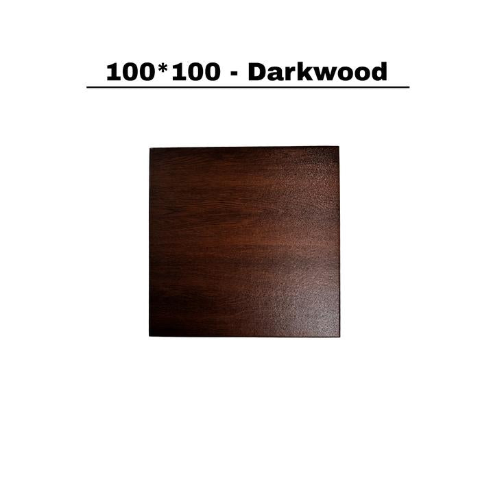 XMASTER Lantai Karet Gym Coklat - Peredam Suara & Anti Bau | Solid EPDM & SDR Granules | Tahan Benturan & Aus | Alas Karet Fitness untuk Home Gym & Studio - 100x100 Dark Wood