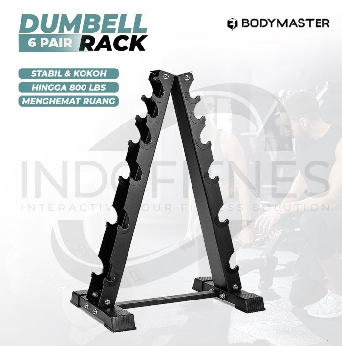BODYMASTER Dumbell Rack 6-10 Set Vertical Standing - Rak Stand - 10 PAIRS