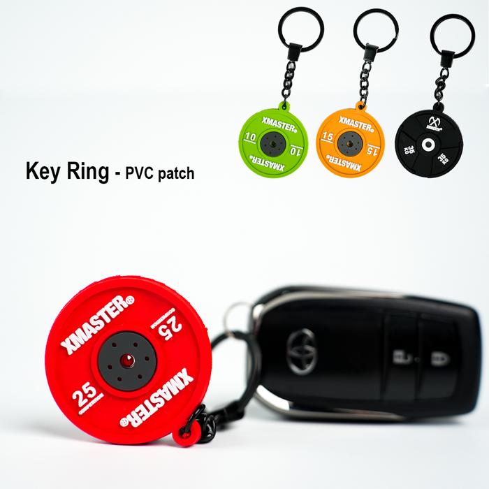 [NEW] Gantungan Kunci Gym XMASTER – Miniatur Bumper Plate PVC | Keychain Unik Pecinta Fitness & Powerlifting - green