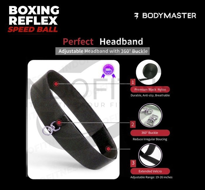 BODYMASTER Boxing Reflex Speed Ball BM-E050 Bola Latihan Tinju - GREEN 85GR EASY