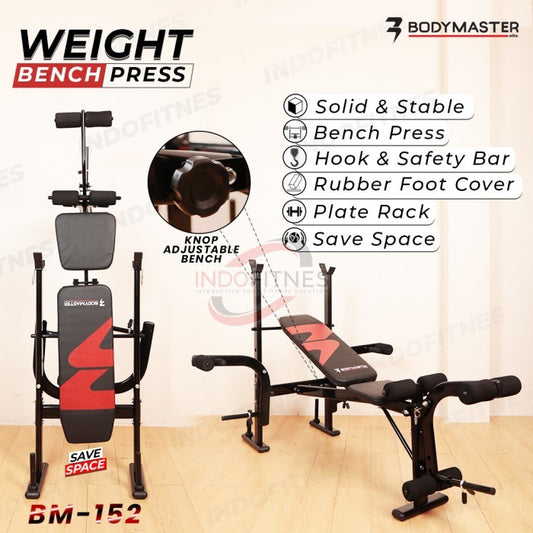 BODYMASTER Weight Bench Press BM-152 Multifungsi - Barbell Rack Gym