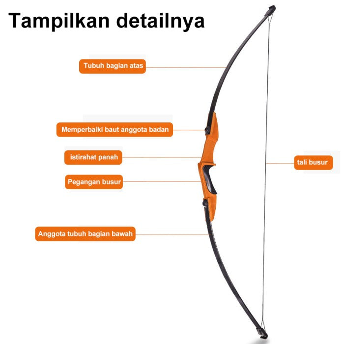 OneTwoFit  Panah Dewasa Busur Olahraga Panahan Cocok Untuk Pemula
