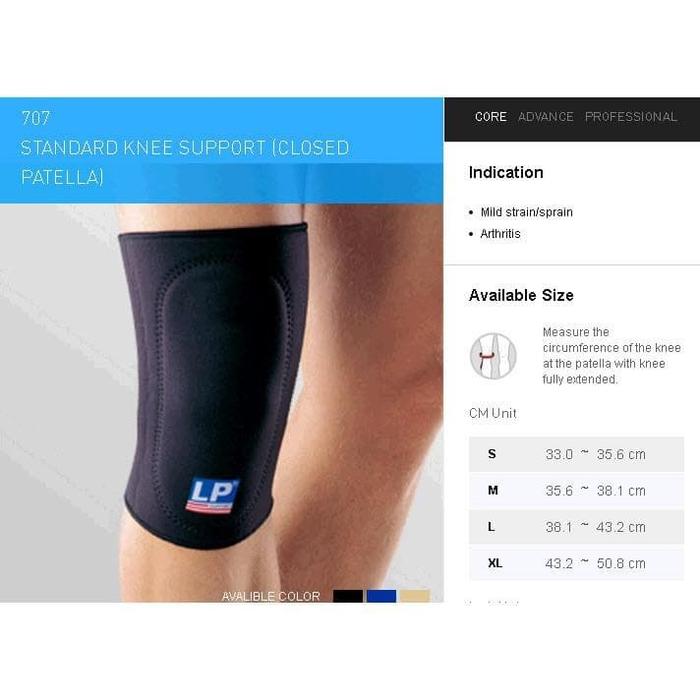LP SUPPORT STANDARD KNEE WITH PAD LP-707 - TAN, S