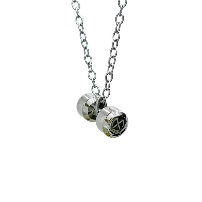 XMASTER dumbbell necklace gym jewelry gift 316 stainless steel CrossFit fitness bodybilding Rogue - Male 35 gr