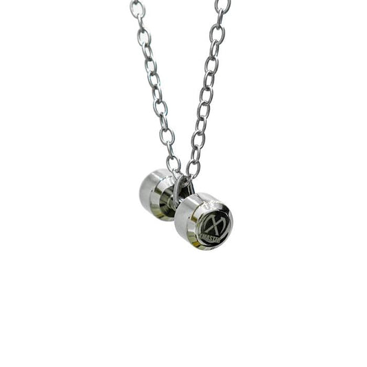 XMASTER dumbbell necklace gym jewelry gift 316 stainless steel CrossFit fitness bodybilding Rogue - Male 35 gr