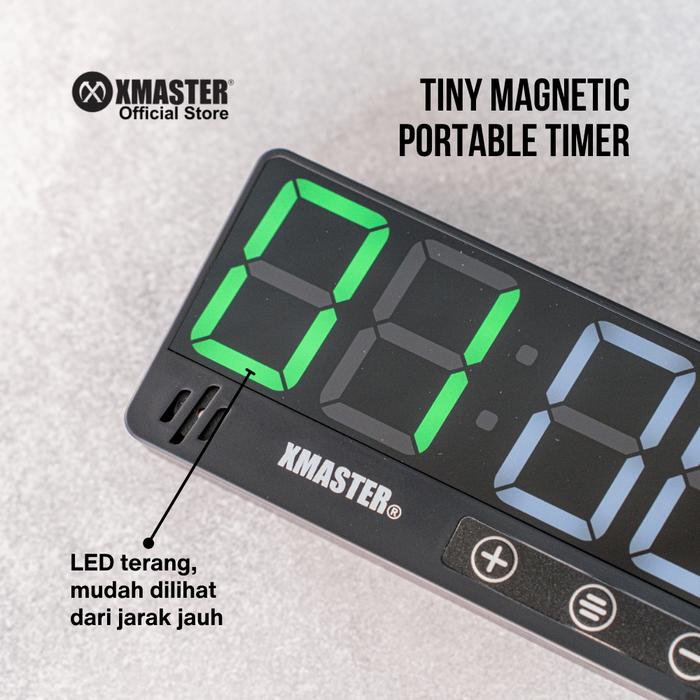 XMASTER Tiny Magnetic Portable Gym Timer LED
