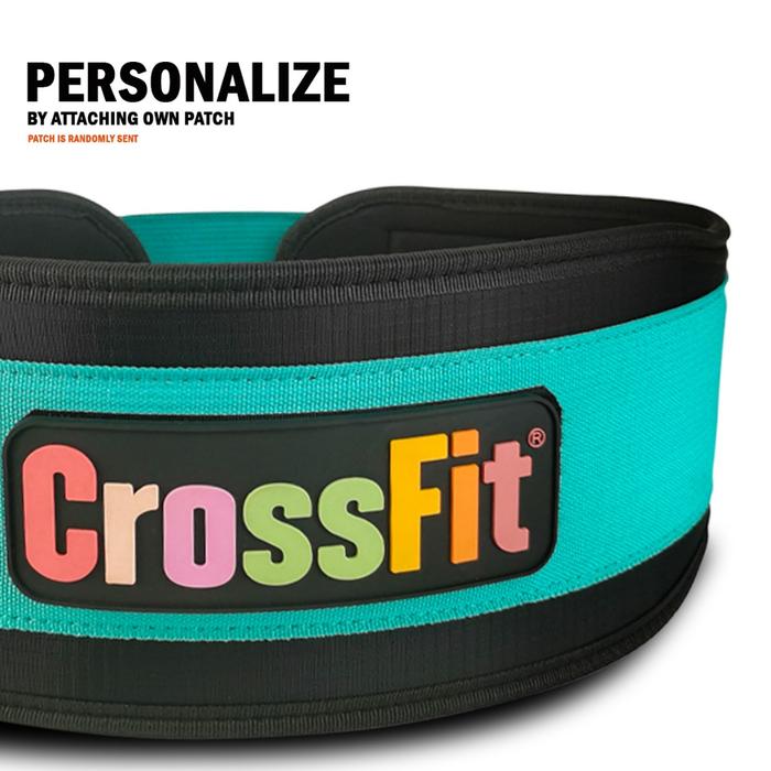Ninja Panda Nylon gym belt CrossFit weight lifting belt fitness squat deadlift powerlifting ELEIKO - Tiffany blue, XS (63-71CM)