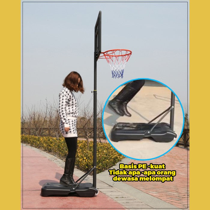 OneTwoFit Bingkai Basket 1.55-2.1m Ring basket portable anak dan dewasa bisa diatur naik turun Ring Basket
