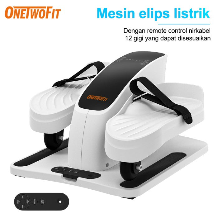 OneTwoFit Mini Exercise Bike Sepeda Terapi Statis Portable Electric Elliptical Bike