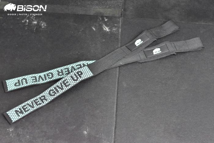 Bison Hand Strap Gym Grip Power Strap Anti Slip - Merah