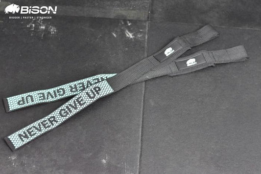 Bison Hand Strap Gym Grip Power Strap Anti Slip - Merah