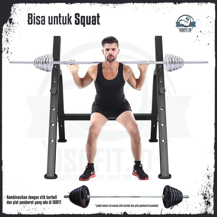 Home Multifunction Squat Rack / Rak Squat Frame / Rak Barbell