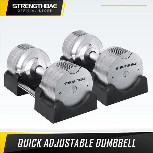 Adjustable Dumbbell STRENGTHBAE 20kg 30kg 40kg 20 30 40 kg Metal Set - 23,5kg 1pc