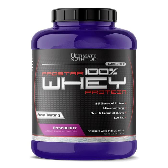 Ultimate Nutrition Prostar Whey / suplemen fitness / suplemen gym / suplemen protein penambah massa otot - Chocolate, 5.28 lb