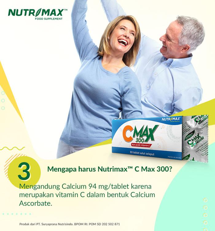 Nutrimax C Max 300 Vitamin C 300 mg Strip (3 Strip @ 10 Tablet) - 3 STRIP