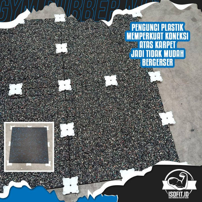 Composite Gym Rubber Floor Mat / Karpet Lantai Karet Gym - COMPOSITE 1,5CM
