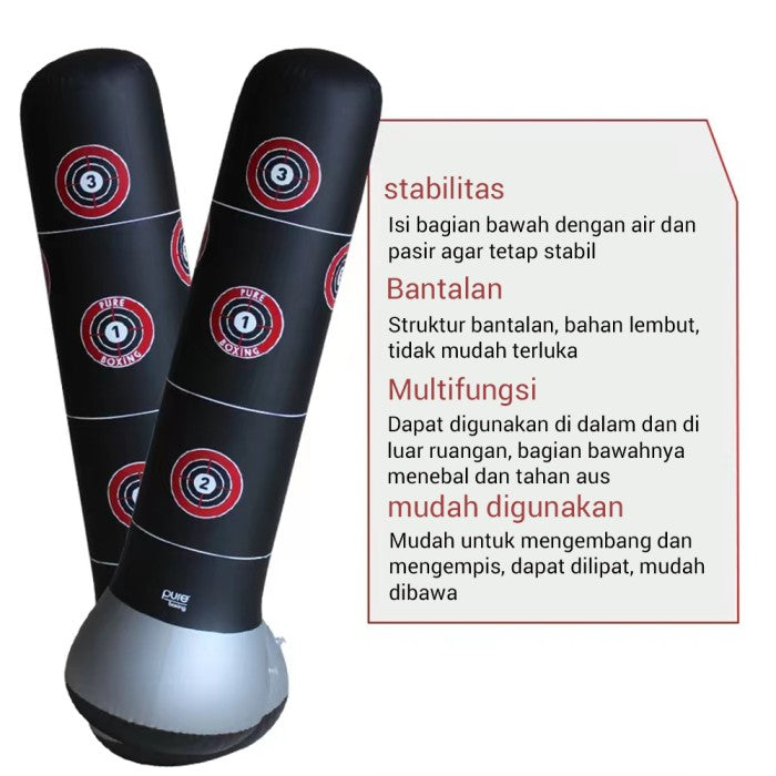 OneTwoFit Alat samsak Tinju 160 Cm Tinju Berdiri Standing Dewasa - SAMSAK