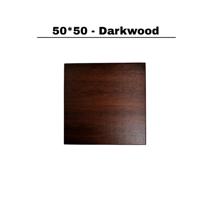 XMASTER Lantai Karet Gym Coklat - Peredam Suara & Anti Bau | Solid EPDM & SDR Granules | Tahan Benturan & Aus | Alas Karet Fitness untuk Home Gym & Studio - 100x100 Dark Wood