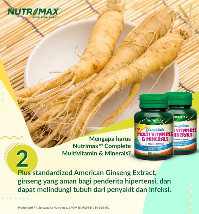 Nutrimax Complete Multivitamin & Mineral Daya Tahan Tubuh
