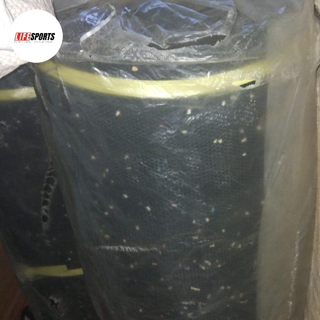 rubber gym flooring 10 mm roll matt karpet lantai gym