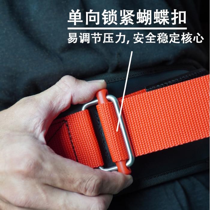 XMASTER Sabuk Angkat Beban – Nylon Gym Belt Double Lock untuk Deadlift & CrossFit - red, S