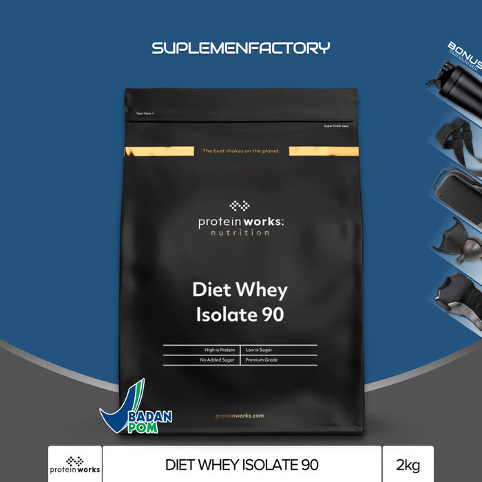 The Protein Works Diet Whey Isolate 90 2kg - Butterscotch