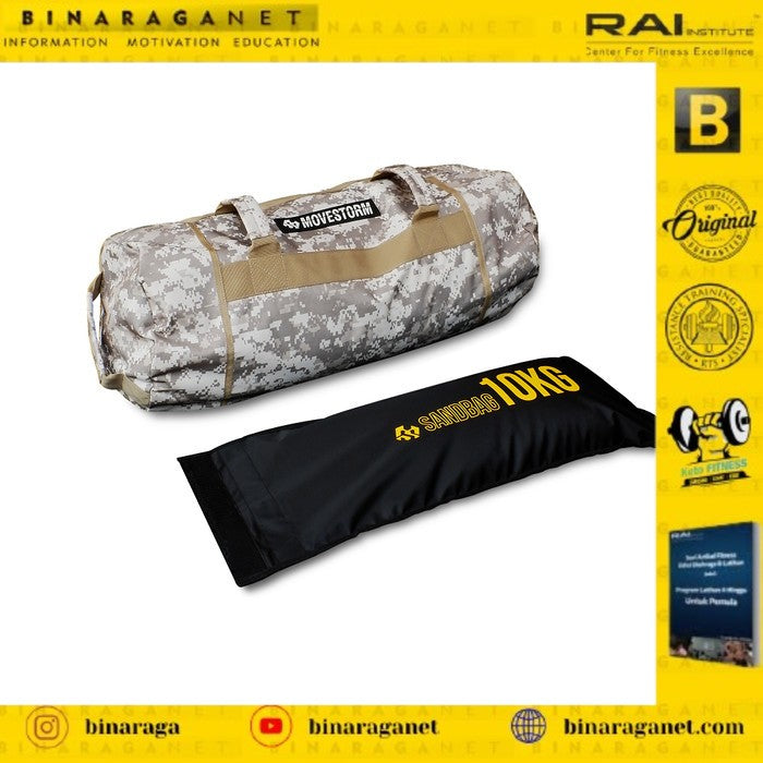 Movestorm® Sandbag/Stormbag (filled rubber crumb) - Camo