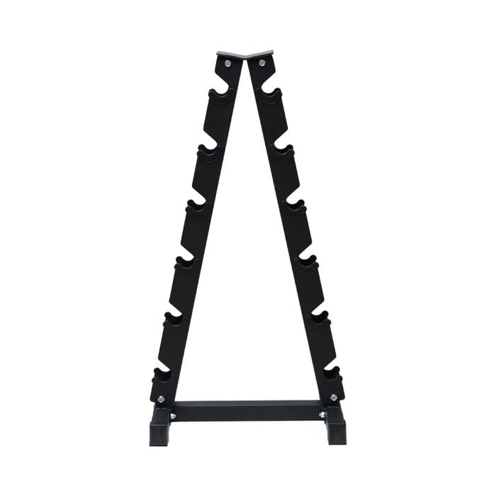 KINETIC RAK DUMMBELL TRIANGLE 6 PAIR - HITAM/ABU-ABU