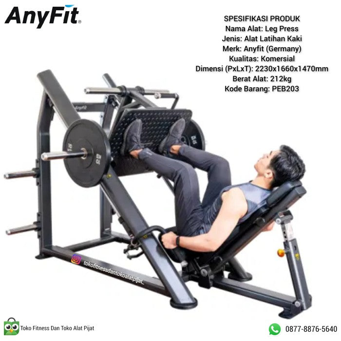 AnyFit Leg Press Mashine Fitness PEB203